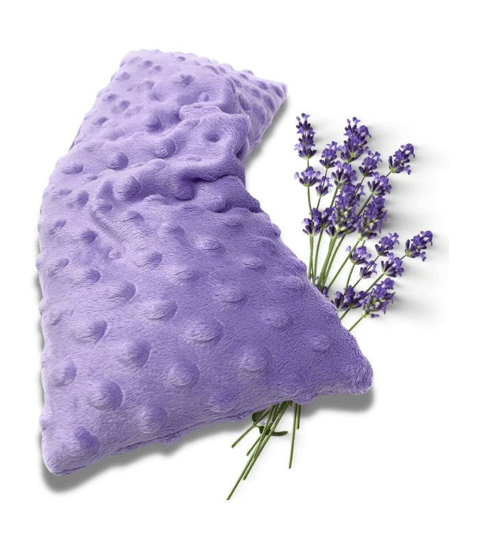 Mumu Wraps Heating Pad Microwavable - Lavender Scented Microwave Heating Pad for Pain Relief Lavender-scented microwavable heating pad by Mumu Wraps, made with soft plush fabric for cozy comfort and relaxation